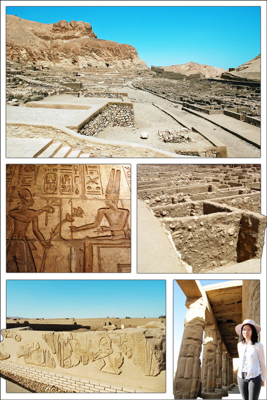 Tombs of the Nobles (สุสานขุนนาง) และ Tomb of the workers (สุสานคนงาน) วิหารของ Seti I