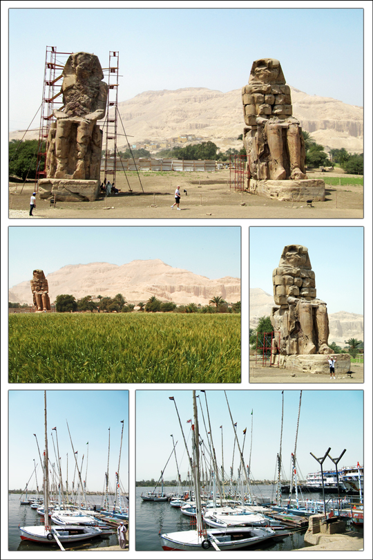 Colossi of Memnon ,Amenhotep III , Tiy , Mytemwiya