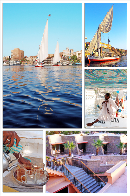 Nile felluca Nubian tea